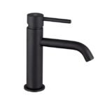 Grifo monomando para lavabo SIRIO negro mate