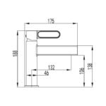 Grifo para lavabo monomando DIOR negro mate - Imagen 3