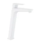 Grifo monomando lavabo caño alto MARRIOT blanco