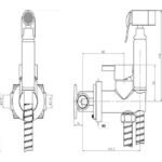 Grifo monomando bidé empotrado negro mate ROUND - Imagen 3