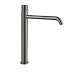 Grifo monomando para lavabo caño alto HELIOS Titanio