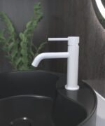 Grifo monomando para lavabo SIRIO blanco - Imagen 2