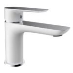 Grifo monomando lavabo CASSIO acabado BLANCO/CROMO