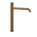 Grifo monomando para lavabo caño alto HELIOS Cobre