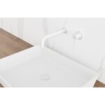 Grifo empotrable de lavabo SIRIO blanco - Imagen 2