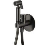 Grifo monomando bidé empotrado titanio ROUND