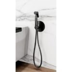 Grifo monomando bidé empotrado titanio ROUND - Imagen 2