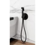 Grifo monomando bidé empotrado negro mate ROUND - Imagen 2