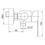 Grifo monomando para ducha IONY - Imagen 2