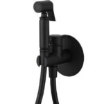 Grifo monomando bidé empotrado negro mate ROUND