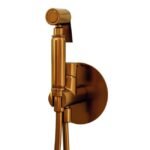 Grifo monomando bidé empotrado cobre PVD cepillado ROUND