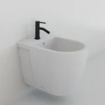 Grifo monomando para bidé SIRIO negro mate - Imagen 2