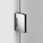 Mampara ducha 1 puerta abatible GLASS bisagra cierre perfil - Imagen 2