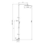 Conjunto de ducha monomando INVERTER C NÍQUEL PVD - Imagen 2