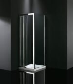 Mampara ducha frontal 2 puertas plegables + Lateral Fijo AKORD - Imagen 2