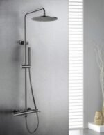Conjunto de ducha monomando ROUND TITANIO - Imagen 2