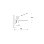 Grifo monomando para bañera TARSIO - Imagen 2