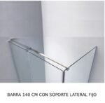 Mampara plegable al interior del plato + lateral fijo GLASS - Imagen 2