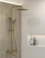 Conjunto de grifería para ducha INVERTER R ORO CEPILLADO - Imagen 2