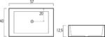 LAVABO CERÁMICO RECTANGULAR 9311 - Imagen 3