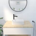 LAVABO CERÁMICO RECTANGULAR PARA MUEBLE 9367 - Imagen 2