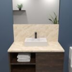 LAVABO CERÁMICO RECTANGULAR 9368 PARA MUEBLE O MURAL - Imagen 2
