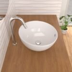 LAVABO CERÁMICO REDONDO 9373 DE DISEÑO PARA MUEBLE - Imagen 2