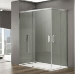 Mampara ducha angular 2 Fijos+ 2 Correderas BASIC