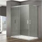 Mampara ducha angular 2 Fijos+ 2 Correderas BASIC