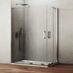 Mampara ducha angular al vértice 2 Fijas + 2 correderas KENNA