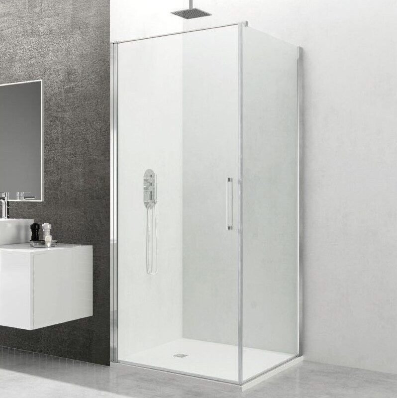 A-e1764849038661.jpg Mampara ducha angular OPEN puerta abatible + lateral fijo - Imagen 1