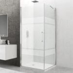 Mampara ducha angular OPEN puerta abatible + lateral fijo - Imagen 2