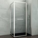 Mampara ducha frontal plegable + fijo SPAZIO COMBI B + lateral fijo