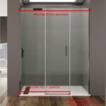 Mampara ducha fijo + puerta + fijo BASIC - Imagen 3