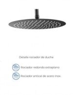 Conjunto de ducha termostático redondo ROUND ELITE NEGRO - Imagen 3
