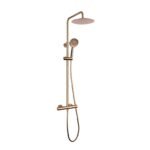 Conjunto de ducha termostático ROUND ELITE COBRE PVD