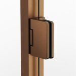 Mampara ducha 2 puertas abatibles GLASS cobre - Imagen 2