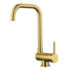 Grifo de cocina monomando abatible oro ALEXIA