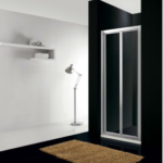 Mampara ducha frontal 2 puertas plegables AKORD