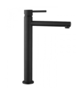 Grifo monomando lavabo caño alto MIO Negro