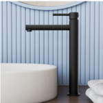 Grifo monomando lavabo caño alto MIO Negro - Imagen 2