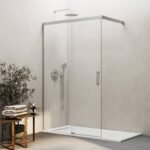 Mampara ducha angular BASIC FREE ANGULAR NÍQUEL