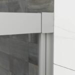 Mampara ducha fijo + corredera BASIC NÍQUEL - Imagen 5