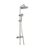 Conjunto de ducha termostático ROUND ELITE NÍQUEL PVD