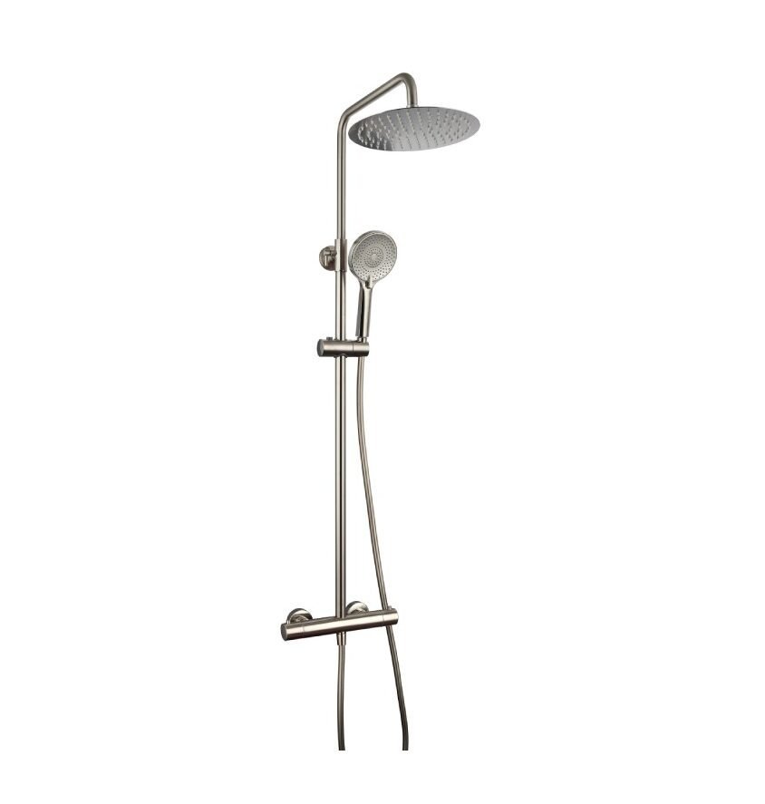 NN-e1764234101736.jpg Conjunto de ducha termostático ROUND ELITE NÍQUEL PVD - Imagen 1