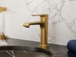 Grifo monomando lavabo FIORE ORO PVD cepillado - Imagen 2
