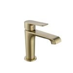 Grifo monomando lavabo FIORE ORO PVD cepillado