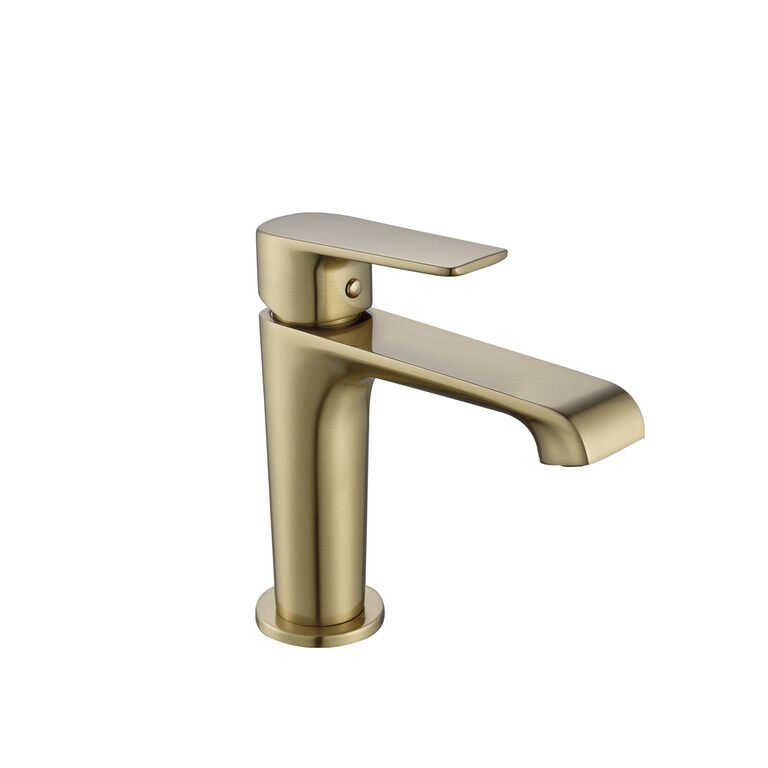 ORO.jpg Grifo monomando lavabo FIORE ORO PVD cepillado - Imagen 1