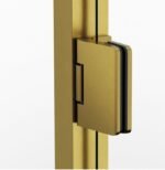 Mampara ducha 2 puertas abatibles GLASS oro - Imagen 2