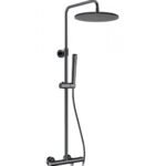 Conjunto de ducha termostático ROUND ELITE TITANIO